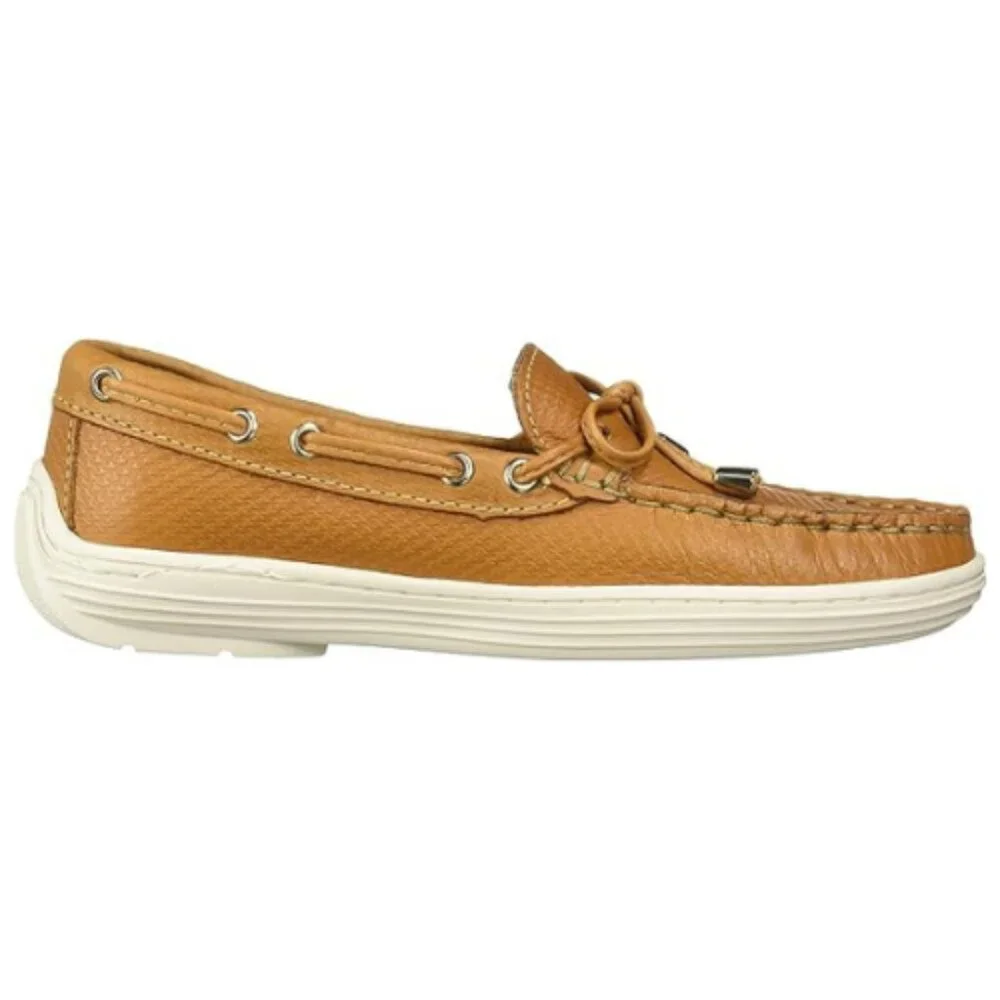 Driver Club USA Unisex-Child Kids Boys/Girls Leather Nantucket Loafer Size 5.5 M